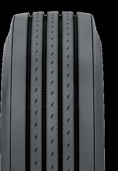 M177 LONG-HAUL STEER TIRE The M177 is a deep 18/32" steer tire designed for long-haul operations.