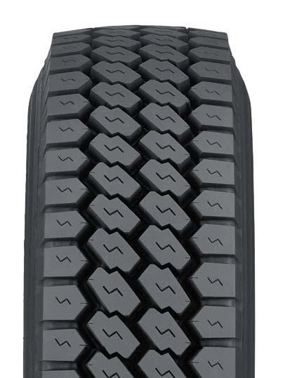 M610 REGIONAL AND URBAN DRIVE TIRE The M610 is a deep, open-shoulder drive tire that delivers high traction, high torque, and cut and chip resistance plus high mileage.