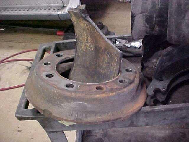Brakes 16.5X7 drum from legal to worn equals.120 or 1/8 diameter wear.120 wear = 6 lb.