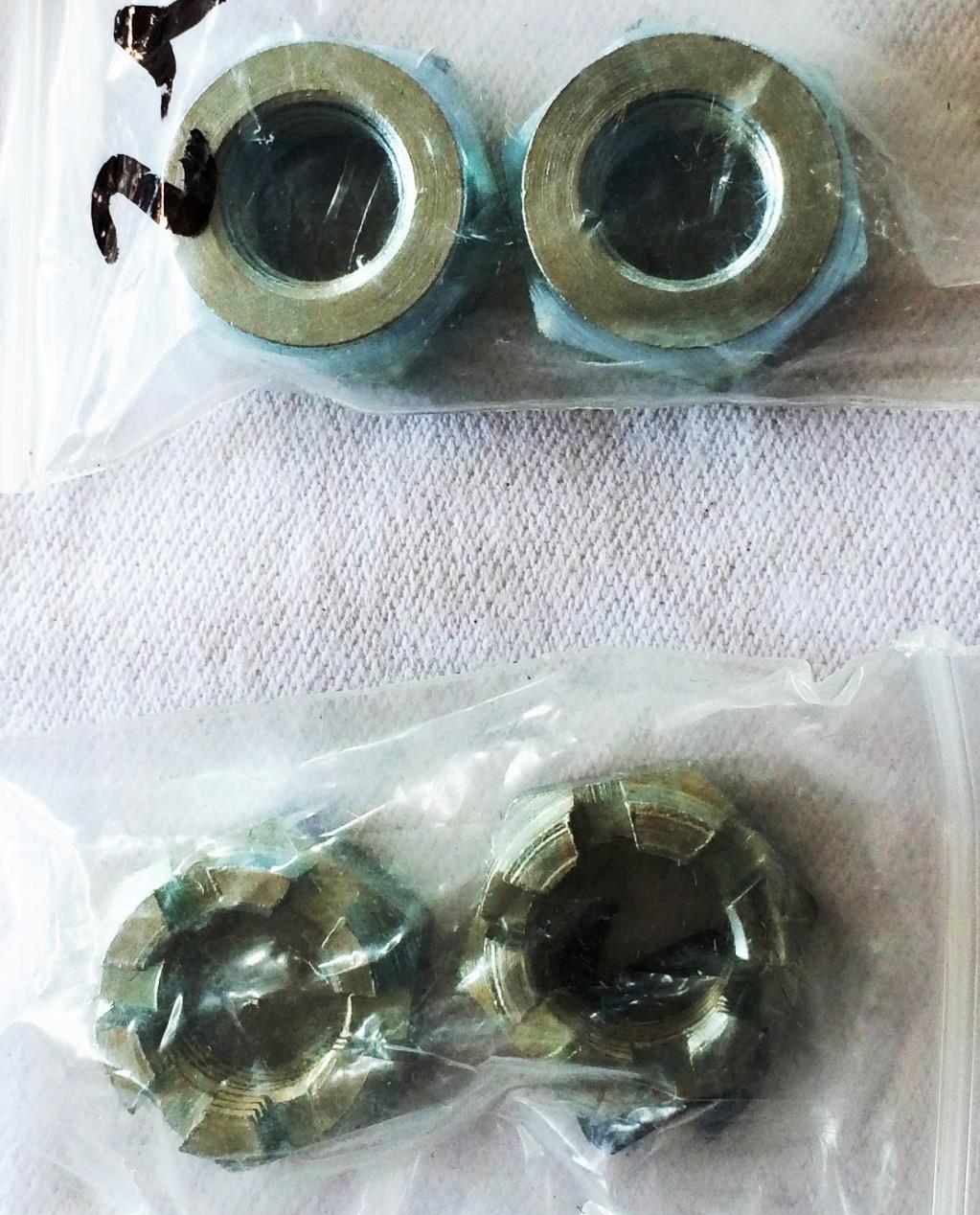 CZ Front Axle Nuts Early Type 14mm x 1.5mm Later Type 12mm x 1.