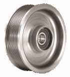 Pulleys Reference 89106 89112 Width: 39mm Inside diameter: 17mm Outside diameter: 87mm Type: Flat Steel Width: 33mm Inside diameter: 74mm Type: 8 groove with flange Steel 89107 Width: 28mm Inside