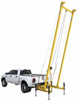 Assembled in less than 20 minutes, this system provides anchorage points up to 22 feet tall.