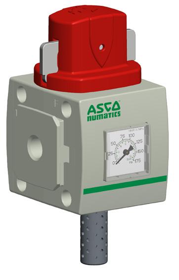 / SHUTOFF ISOLATION VALVE Robust and easytooperate shutoff valve, with lockout (front or back) on handle Provides shutoff to downstream machinery Optional low profile gauge provides clear indication