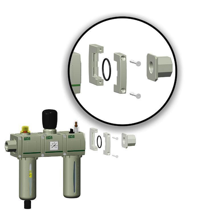 The kit includes Inlet/Outlet plates, BodytoBody clamps and Orings.
