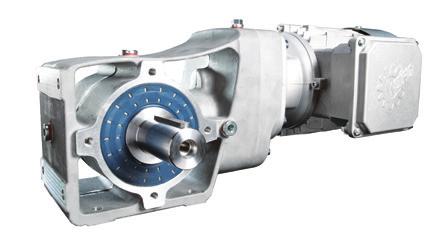 300 i 2,10 :1 46,77:1 3-stage bevel gear units (Catalogue G1000) Up to 9% efficiency Push-on, foot or flange mounted