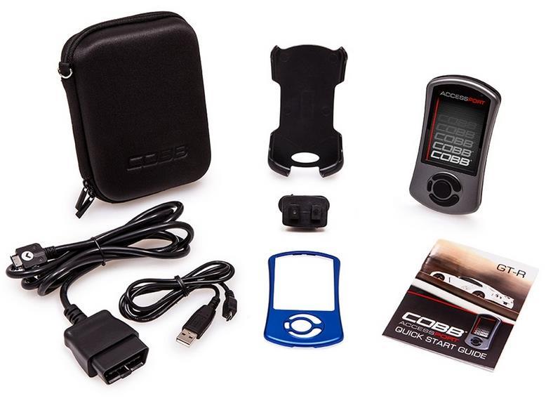 In-Box Contents Carrying Case Holster Accessport Mount OBD-II Cable
