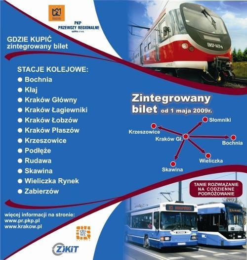 INTEGRATED TICKET IN CRACOW In order to start seamless and intermodal connections in krakow through the use of common tickets, an integrated ticketing solution has been tested for the local public