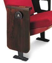 Plastic armrests are saturated in color and feature a textured, non-slip surface. Wood armrests come in 9 standard wood finishes.