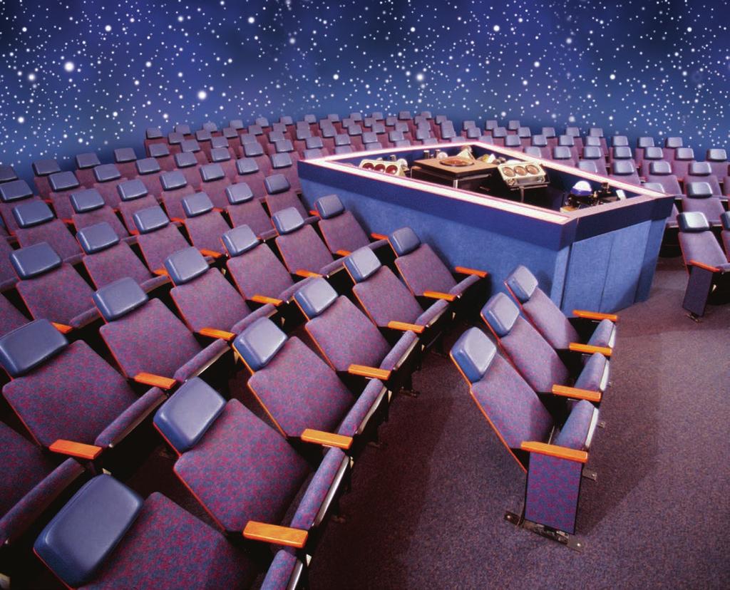 The Star-struck Stellar Gazing at the heavens has never been so relaxing as when sitting in Stellar planetarium seating with tapered profiled
