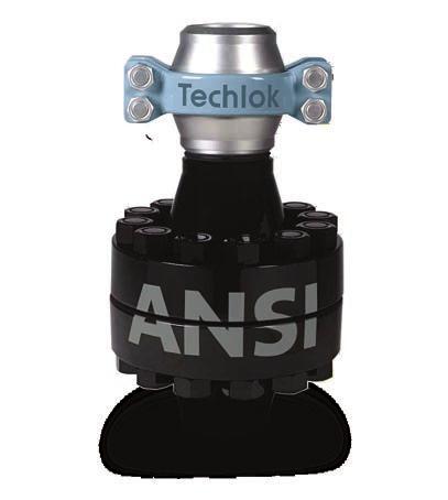 Benefits Many advantages over conventional flanges As well as high performance, leak-free, competitive price and greater efficiency Techlok connectors have many other advantages over conventional