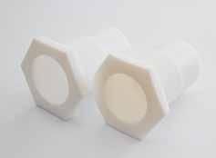 65 65 37 37 7 7 PROTECTION CAPS AND PROTECTION SETS Example: Protection Caps M30 / M32 PTFE PROTECTION CAP The PTFE protection cap (PEEK and Delrin are also available is designed for applications