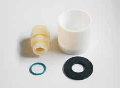 Where there is damage due to abrasion one only has to change the protection cap and the sensor remains on good condition. Ø32 SW50 Ø34 SW50 Dimension: Protection Cap M30 PTFE Art.-No. 190503 PEEK Art.