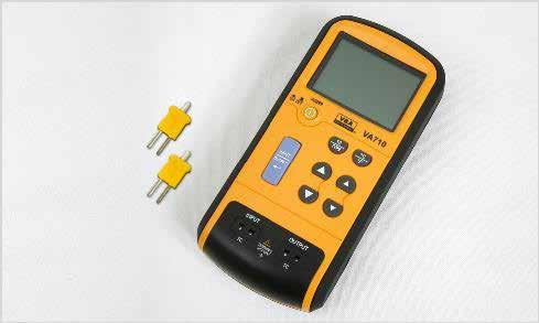 The instrument comes with 2 miniature type K thermocouple plugs, 6 x AAA 1.5V batteries, a user s manual and a calibration certificate.