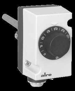 Capillary thermostats as boiler controller KR 80 Capillary system TÜV-tested Technical data Housing colour: grey (lower part like RAL 7016, upper part like RAL 7035) Sensor material: Cu Ambient