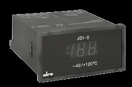 Digital temperature display JD-0 / -08 DN rack Technical data Application Housing colour: black Usable as a thermometer in conjunction with Ambient temperature: 20 + 50 C remote sensors.