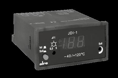 Digital controllers TR 71 / JD-1 / -10 Temperature setting via rotary knob / temperature setting via potentiometer DN rack Technical data Application Housing colour: black For controlling or