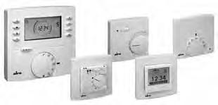 Overview: Heating technology Overview of devices Page 10 Room temperature controllers Surface-mounted, flush-mounted, timer Floor temperature controllers