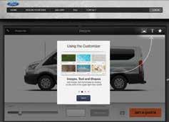 com for additional information Upfitting Transit Van With the new online Racks and Bins Configurator, it s now easier than ever for you dealer to help you order customized racks-and-bins ship-thru
