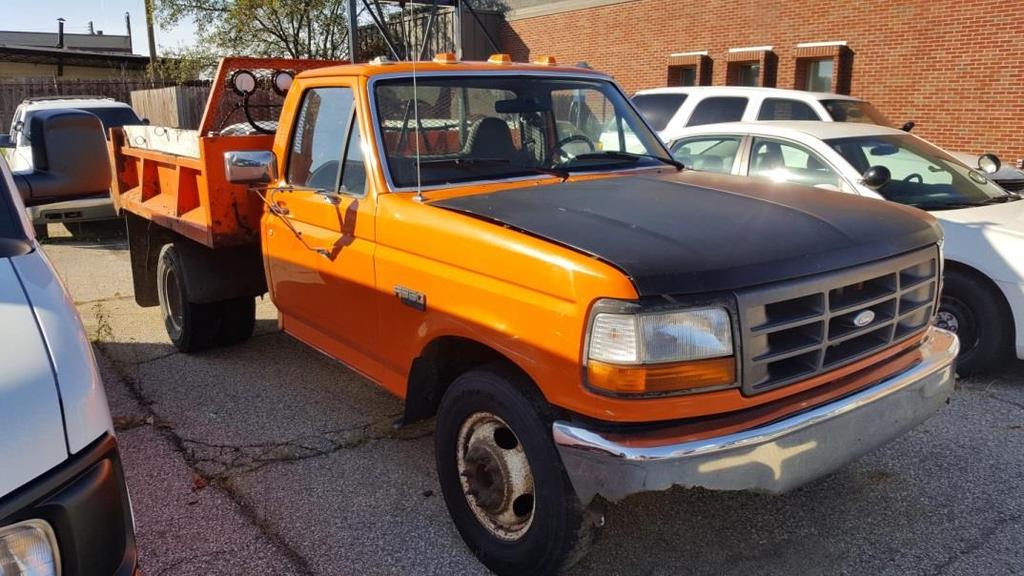 INGHAM COUNTY AUCTION - ITEM #13 1996 Ford F-350 Dept: Road Color: Orange VIN#