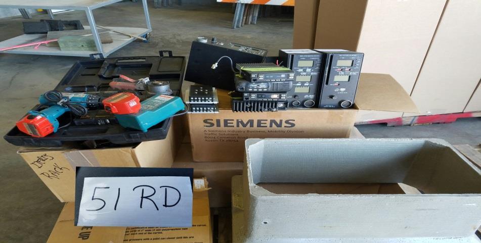 AUCTION ITEM #51RD: LOAD SWITCHES, 2-WAY RADIOS, 12 LE/MMU s,