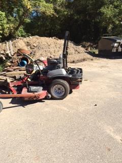 AUCTION - ITEM #79, ExMark Zero Turn mower (year unknown), Serial # 312-612-201, PARTS ONLY