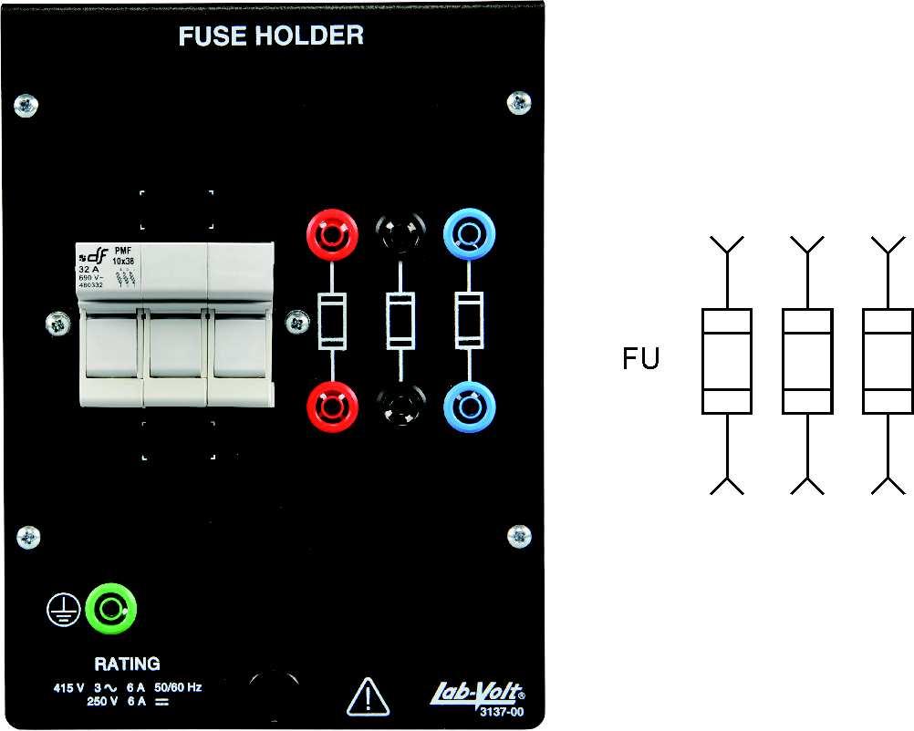 Ex. 1-5 Current Protection Devices Discussion Figure 1-21. Fuse Holder, Model 3137.