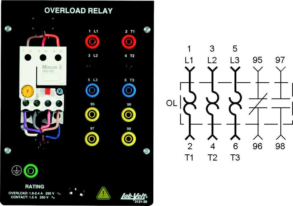 Ex. 1-5 Current Protection Devices Procedure Outline Figure 1-23. Overload Relay, Model 3131.