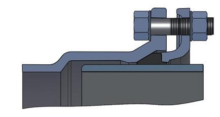 The depth on one bolted-gland socket joint should be as uniform as possible.