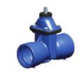 Gate valves type 4 plug-in socket gate valves with Novo sockets PN #55 54 Design features: a Resilient-seated gate valve, with smooth passage, internal stem thread, non-rising stem; edge protection
