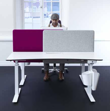 Facts: Standard height from desk top 430 mm if desk is 20 mm. SCREENIT A30 SLIDE Horizontal slidable screen mounted on a rail under the table.