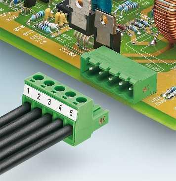 HC series plug-in connectors up to 16 A/2.5 mm2, pitch 5.0 or 5.08/7.