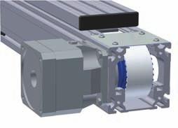 In sizes 80 and 120 a puey friction-ock mounted on the drive shaft of the gearbox ensures zero-backash torque transfer.