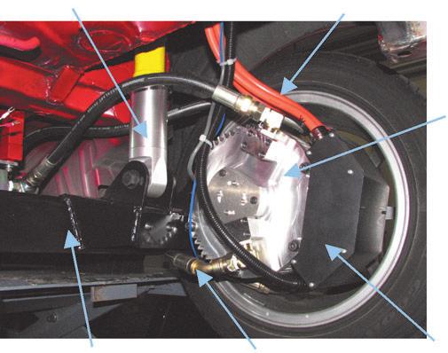 (Right) Rotor rotational angle (Left) 3-phase AC current Throttle opening Speed (front left wheel) Fig.14 Structure of vehicle control system In-wheel motor unit 4.
