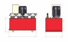 HSP ELETRI DRIVEN SPLIT FLOW PUMPS Equal output flow regardless of pressure ontrol panel with selector switches for each individual outlet, allowing for single or multiple (synchronised) operation