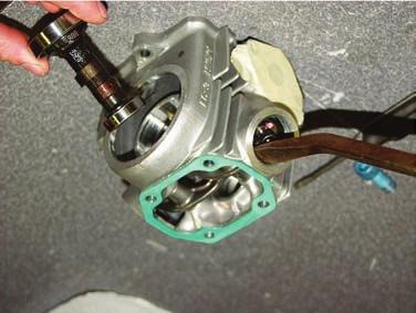 * Cam Removal & In stal - la tion: Loosen the valve adjusters all the way and the cam may pull out.