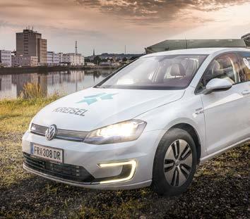 000 KM Life span 80% Residual Capacity MAXIMAL ELECTRICAL RANGE The Kreisel battery pack significantly increases the capacity of the egolf by 130% to 55.