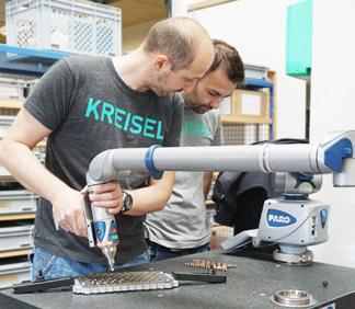 The Kreisels then produce complex mechanical parts, ingenious electronic components and elaborated software solutions in their own workshop.