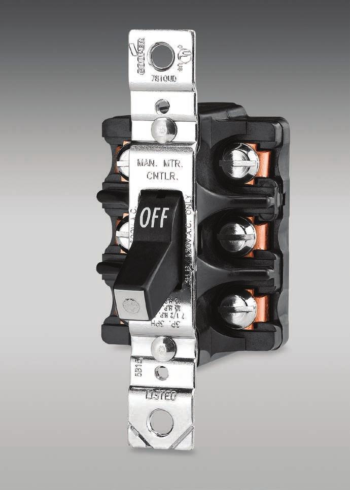 Manual motor controllers Switch solutions built tough for dependable motor control Arrow Hart s comprehensive offering of industrial grade manual motor control switches are engineered to provide