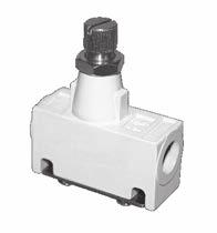Flow Control Valves, Low Profile 19 Series Low Profile Flow Control Valves with Slot Adjustment Port Size Valve Model Number* Avg. CV (Fully Open) Weight lb (kg) 1 1/8 1968F1004 0.5 0.1 (0.