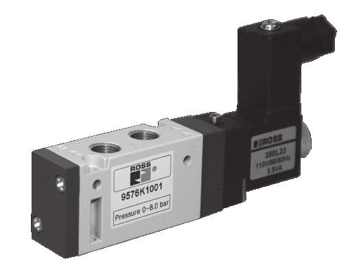 9 Series Valves INLINE DIRECTIONAL VALVES AND MANIFOLDS KEY FEATURES /-, /- and / way Solenoid pilot