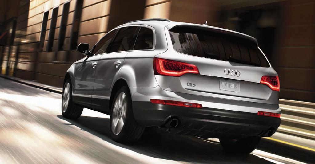 We ve built a powerful case for efficiency. One way we express Truth in Engineering is by building on the Audi legacy of efficiency without power loss. 1 And the Q7 doesn t take performance lightly.