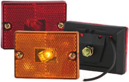 rated for combination clearance/marker applications 1555 Red 1555A Yellow Popular boat & utility trailer lamp Shock/Mount for maximum bulb life Serves as legal reflector when mounted between 15 & 60