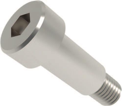 Shoulder Screws Product Overview & Shoulder Bolts Steel shoulder screws These are our least expensive option. They are produced to ISO 7379 standards. Thread sizes from Ø4 M3 to Ø24 M20.