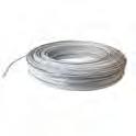 5 gauge high tensile steel wire is embedded in a polymer safety coating