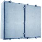 NEMA TYPE 4 ENCLOSURES TWO-DOOR WALL MOUNTED Our NEMA type 4 cabinets are suitable for use indoors or outdoors and are typically used to house electrical controls and instruments in areas that may be