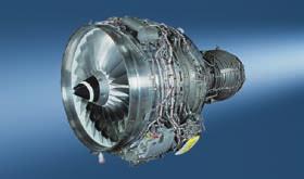 The compressor is a six-stage transonic configuration. Two-spool 13 20-kN turbofan.