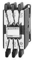 Capacitor Switching Contactors for use with reactive or non-reactive capacitor banks Rated Operational Power at 50/60Hz Aux.