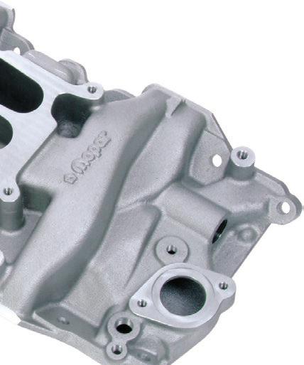 ALUMINUM SINGLE-PLANE INTAKE - MPI Can be used as a direct replacement for production engines. Allows use of air conditioning and all factory accessories.