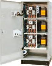 contactors are controlled by the Alptec power factor controller with a simple commissioning procedure Step control using CTX 3 electromechanical contactors Capacitor banks without circuit breaker: