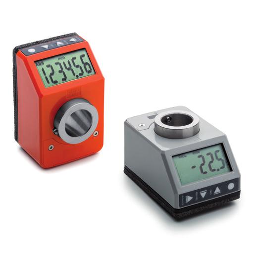 DD52R-E ELESA original design Direct drive electronic position indicators with battery power supply Base and case High-resistance polyamide based (PA) technopolymer.